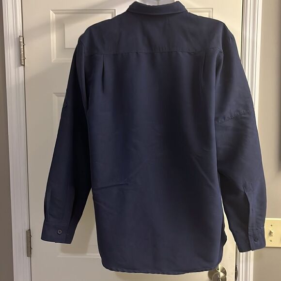 The North Face Men’s Navy Long Sleeve Button Down Modal Blend Shirt- Large - Picture 5 of 15